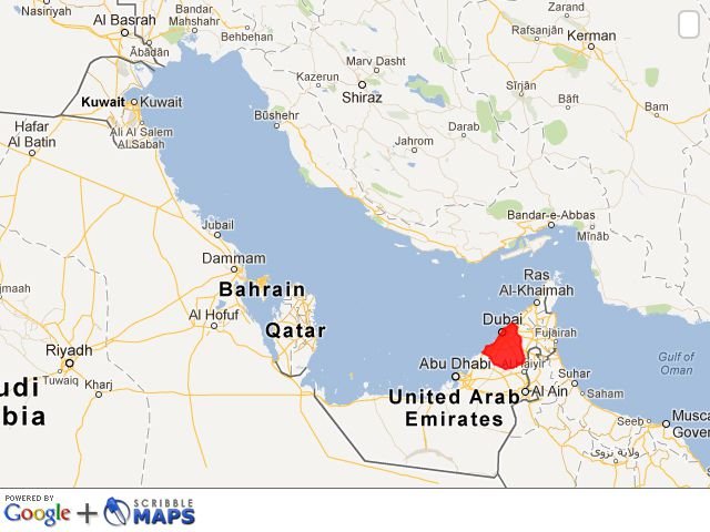 Dubai map