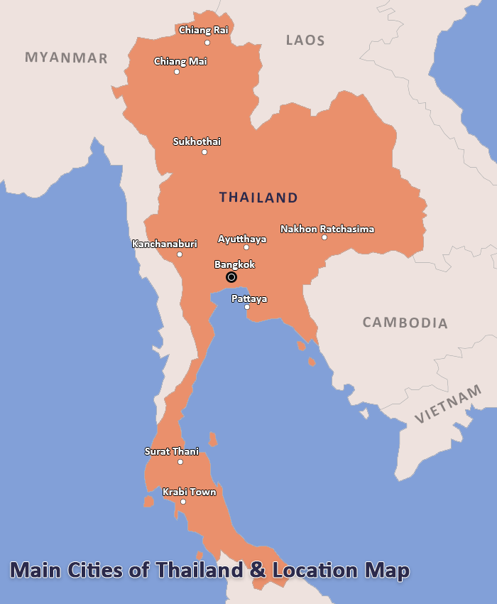 thailand map